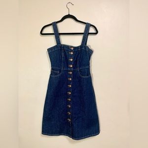 Madewell button down denim dress, Matilda wash